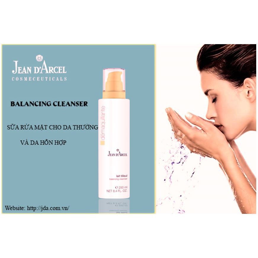 [HÀNG NHẬP KHẨU] Sữa Rửa Mặt Cho Da Thường Và Da Hỗn Hợp Jean D'Arcel Balancing Cleanser