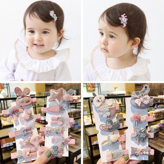 SET 6 CÁI KẸP MỎ VỊT MÀU HỒNG CUTE CHO BÉ GÁI