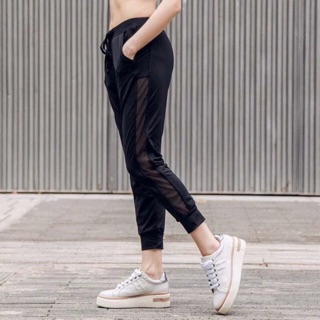 Quần jogger phối lưới thun thể thao cá tính