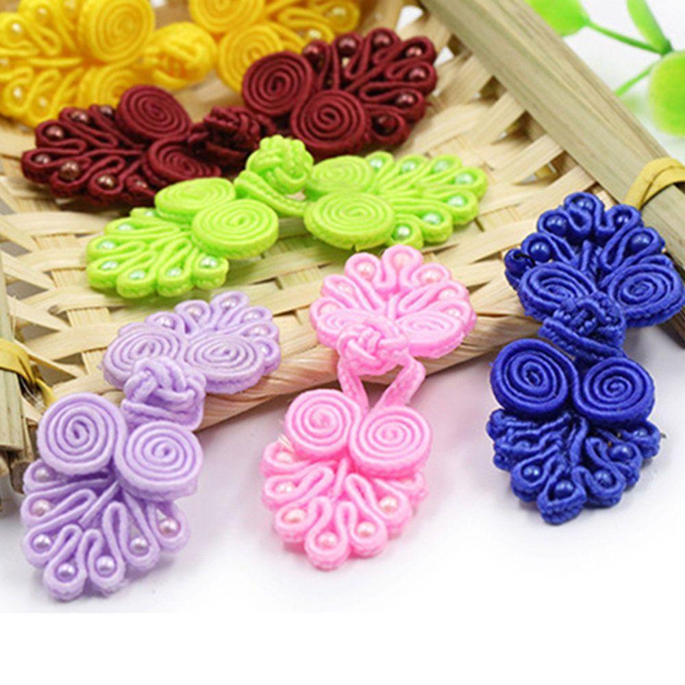 Set 5 Nút Thắt Dây Ruy Băng Hình Ếch Phong Cách Trung Hoa