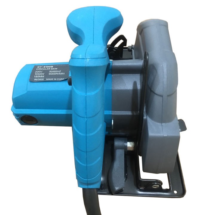 Máy cắt gỗ cầm tay 8100B, công suất lớn 1050w, máy cưa gỗ mini đĩa 185mm | Tặng kèm lưỡi + chổi than
