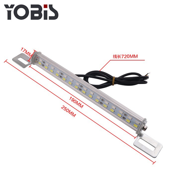 Thanh 30 bóng Led Soi biển số xe oto 30W, Trắng đỏ