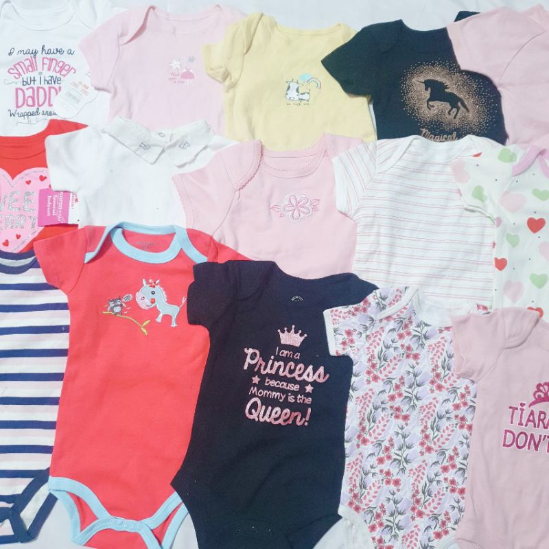 [ Xả hàng tồn- NGẮN TAY] Body chip cộc tay hàng xuất dư (3-24m) hàng lỗi, tồn lô