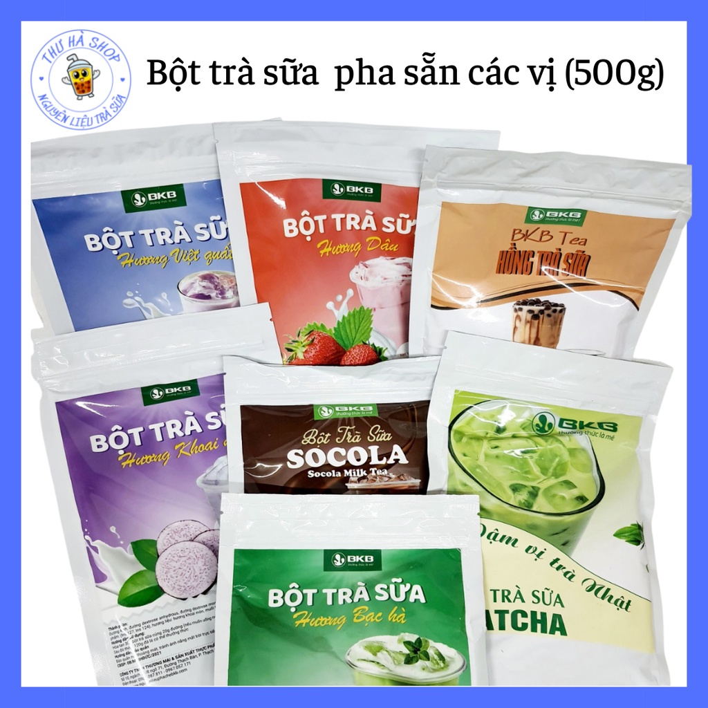 Bột trà sữa pha sẵn BKB trà sữa pha sẵn 500gtrà sữa nguyên liệu làm trà sữa