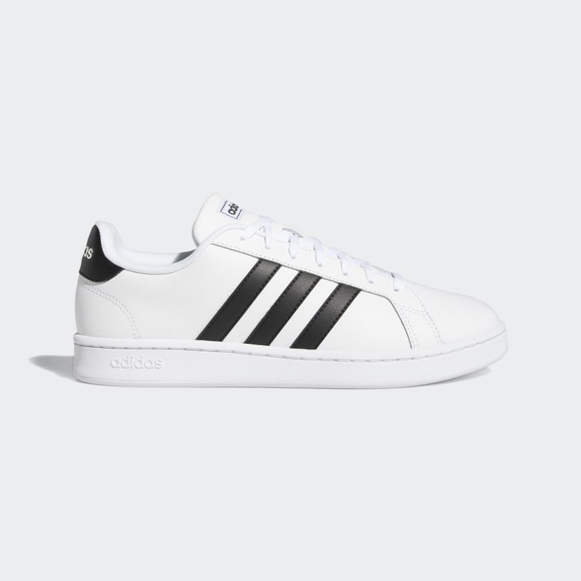 Giày sneaker adidas Grand Court White Black chính hãng