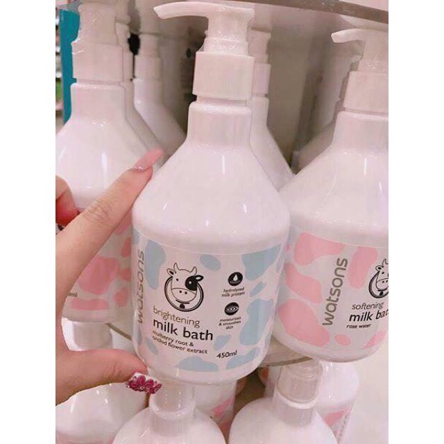 SỮA TẮM BÒ WATSONS MILK BATH THAILAND 450ML