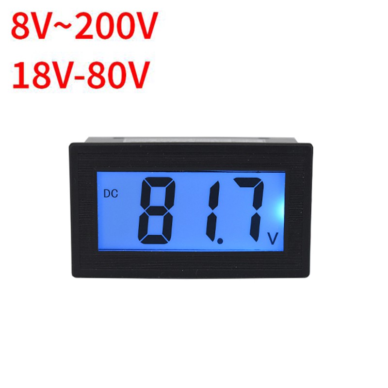 Đồng Hồ Đo Áp DC 8V ~ 200V Hiển Thị LCD