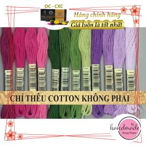 SET 12 TÉP CHỈ THÊU - MÀU NHƯ HÌNH - Chỉ thêu COTTON CXC/ MS 21