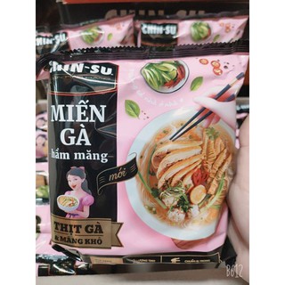Set 4 gói Phở bò /Miến gà CHINSU (có thịt) gói 145g (Bữa sáng hoàn chỉnh)