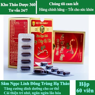 [Hàng Chính Hãng] Sâm Ngọc Linh Đông Trùng Hạ Thảo - Học Viện Quân Y