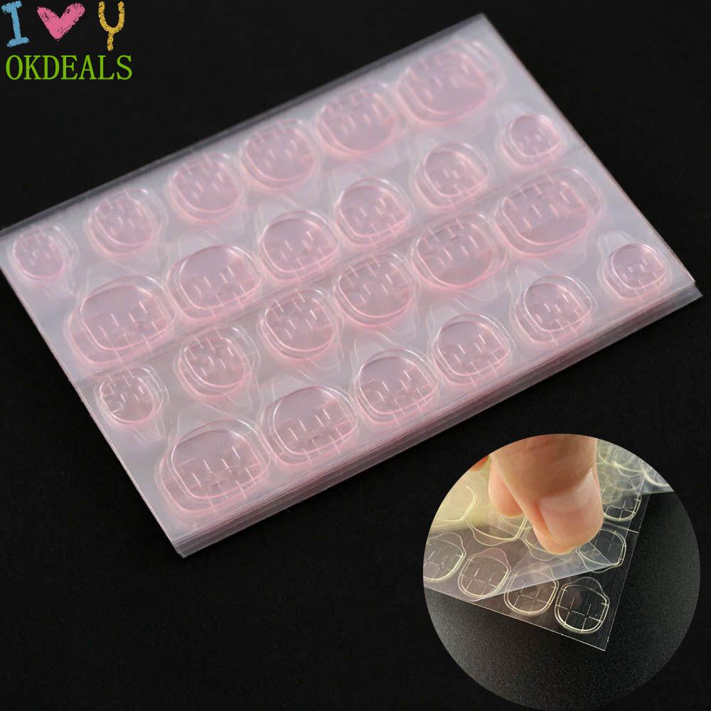 [Hàng mới về] Băng dán móng tay giả 2 mặt làm đẹp trong suốt siêu mỏng nhiều màu DIY cho nữ