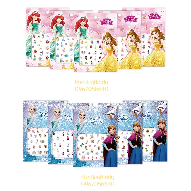 Hình Dán Móng Tay Nhân Vật Hoạt Hình Dễ Thương Chống Thấm Nước Cho Bé