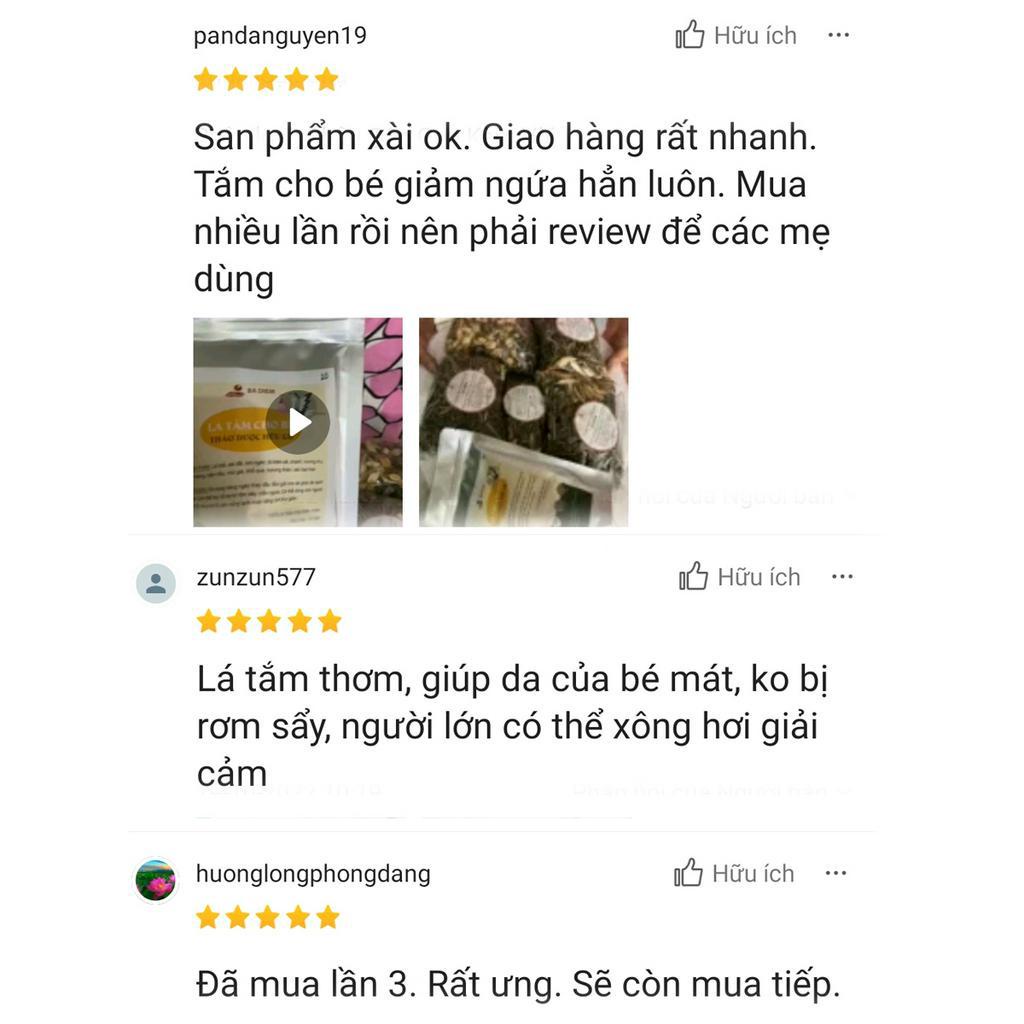 Lá Tắm Bé Thảo Dược  Handmade | Hết Rôm Sảy, Mẩn Ngứa, Hăm, Mề Đay... | Lá Tắm Bé Sơ Sinh - Shop Bà Điểm