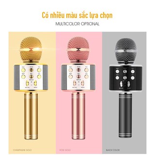 [Giá Hủy Diệt] Mic Hát Karaoke WS858 Kết Nối Bluetooth shop dochoigiare188