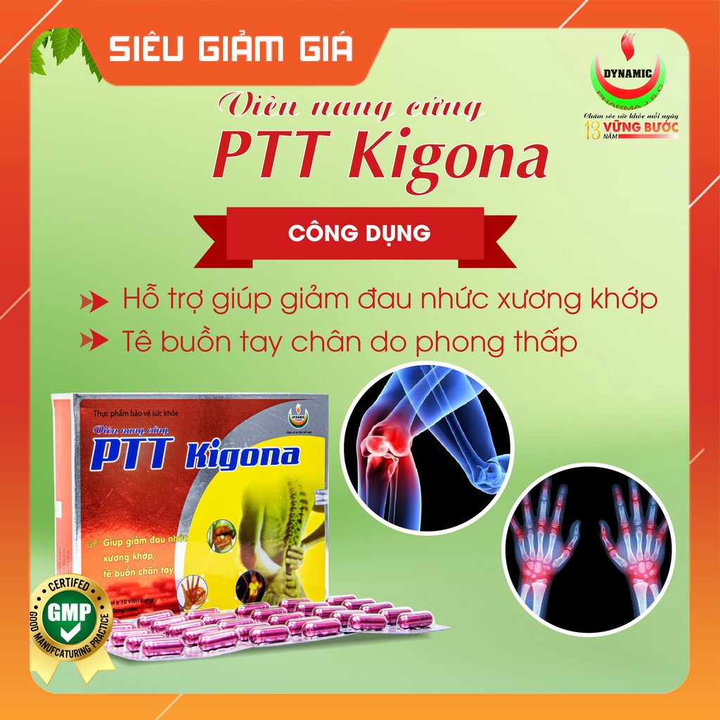 Phong Tê Thấp Kigona Hộp 60 viên