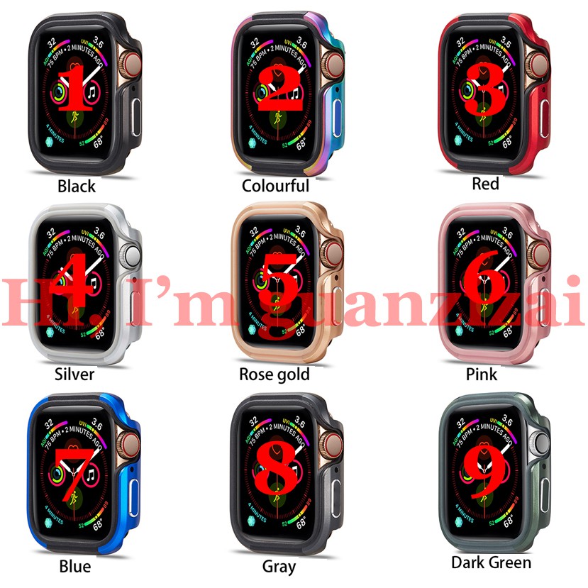 Vỏ Nhôm Bảo Vệ Cho Đồng Hồ Thông Minh Apple Watch Se / 6 / 5 / 4 / 3 / 2 / 1, 38mm / 42mm / 40mm / 44mm