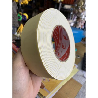 Keo 2 mặt xốp trắng