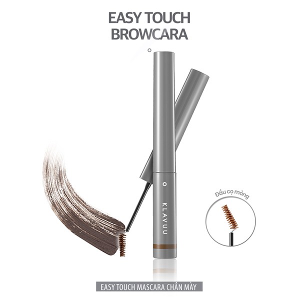 Mascara Lông Mày KLAVUU Urban Pearlsation Easy Touch Browcara