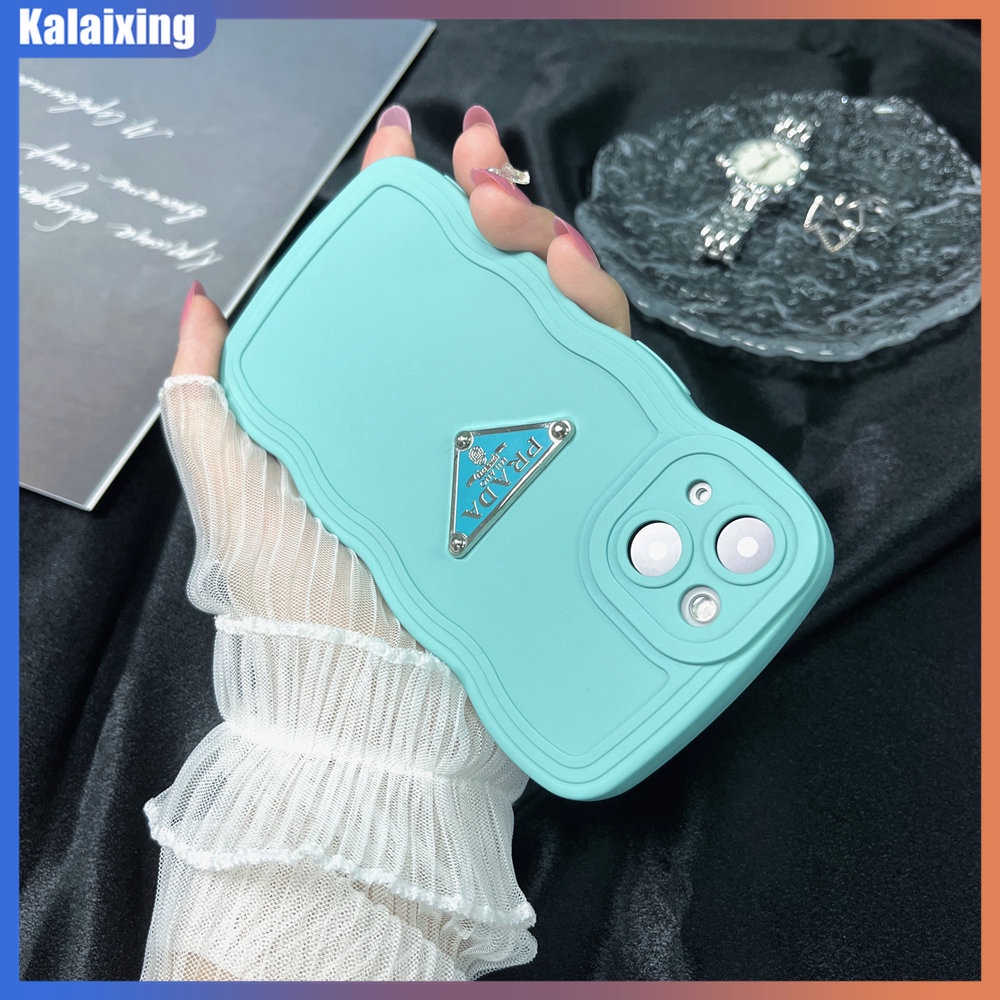Ốp Điện Thoại Mềm Hình Tam Giác In Logo Prada Cho iPhone 14 Plus 14 Pro Max 13 12 11 Pro Max