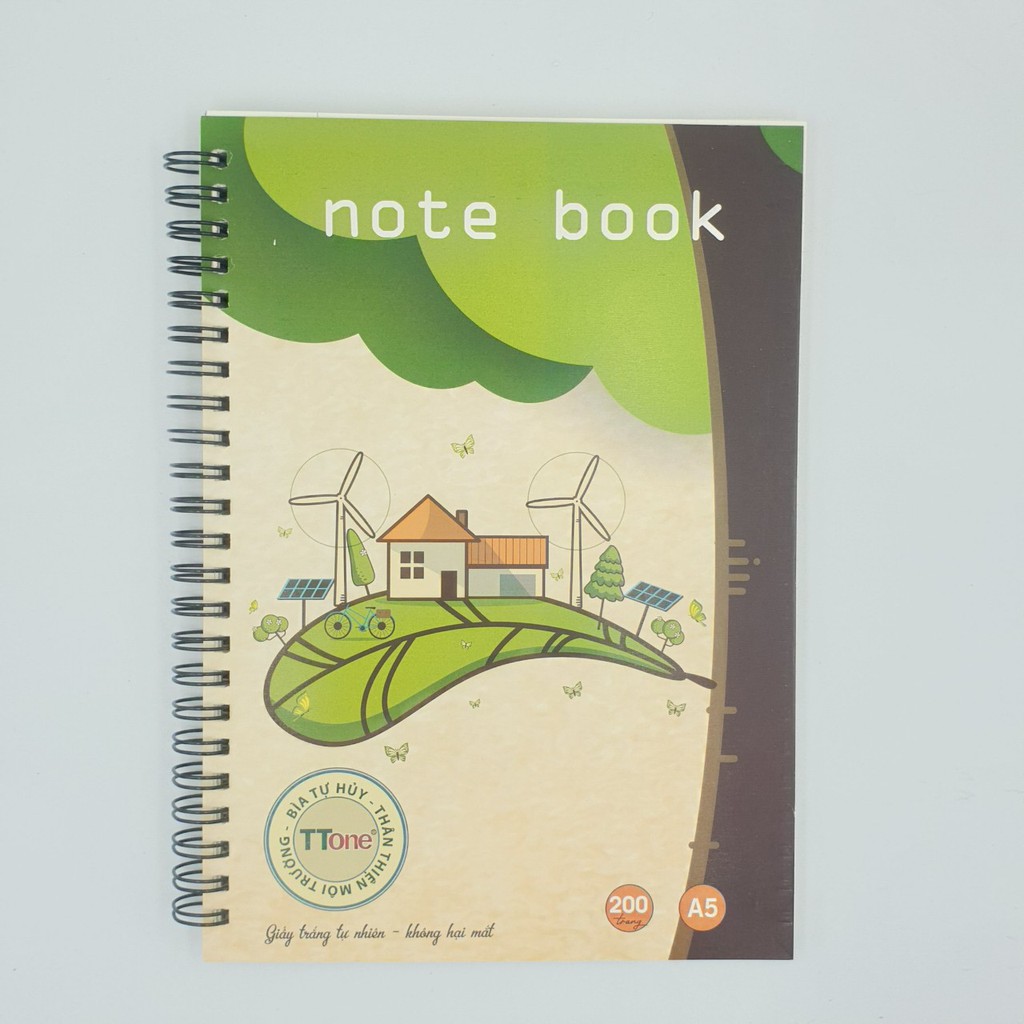 Notebook A5 - Sổ lò xo bìa tự hủy TTone Thuân Tiến, sản phẩm chất lượng cao và được kiểm tra kỹ trước khi giao hàng