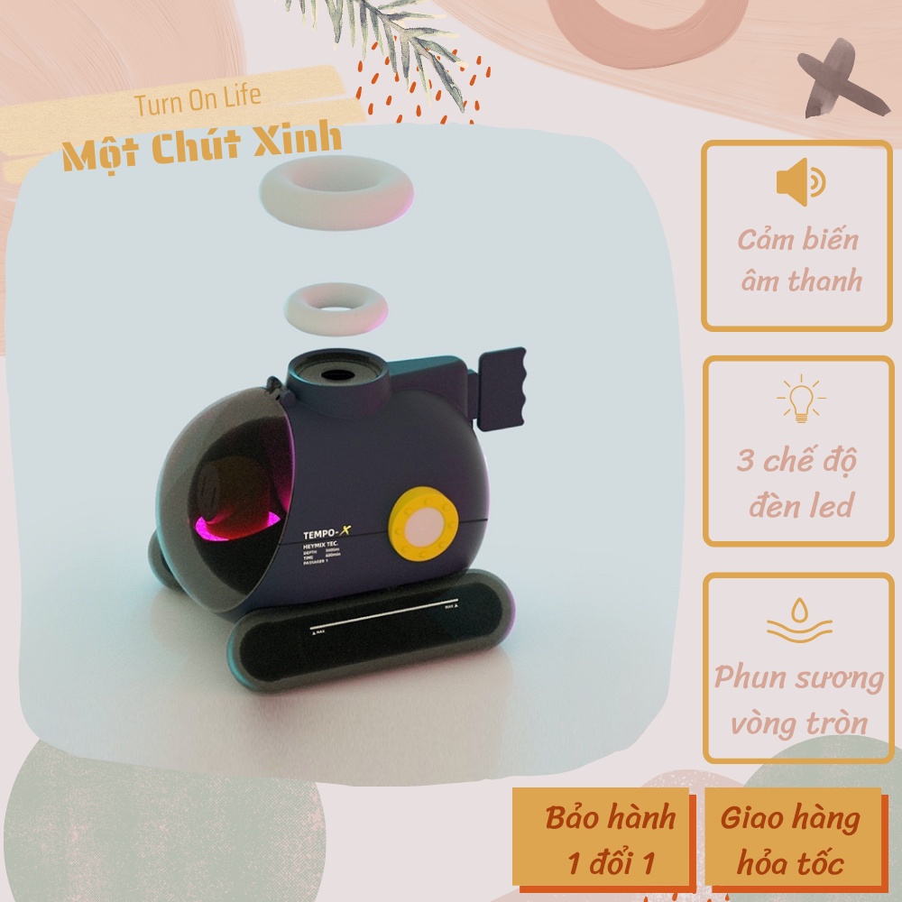(Sẵn) Tàu ngầm phun sương tạo độ ẩm theo nhạc Heymix Tempo-X Submarina
