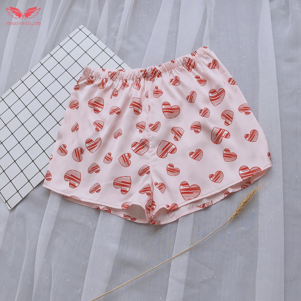 VINGO Quần Ngủ Mặc Nhà Nữ Lụa Pháp Freesize Nhiều Họa Tiết Vingo Đẹp Trẻ Trung Cao Cấp QN VNGO | BigBuy360 - bigbuy360.vn