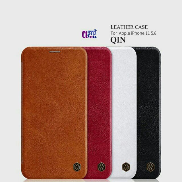 Bao da iPhone 11 pro 5.8 inch Nillkin Qin có khe chứa thẻ | BigBuy360 - bigbuy360.vn