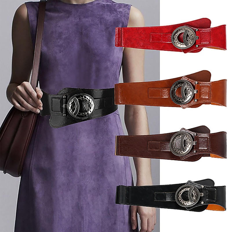 Thắt Lưng Bản Rộng Phong Cách Vintage Trang Trí Đầm