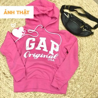 (Ảnh thật) Áo hoodie XUẤT DƯ XỊN BABY GAP MÀU HỒNG ĐẬM