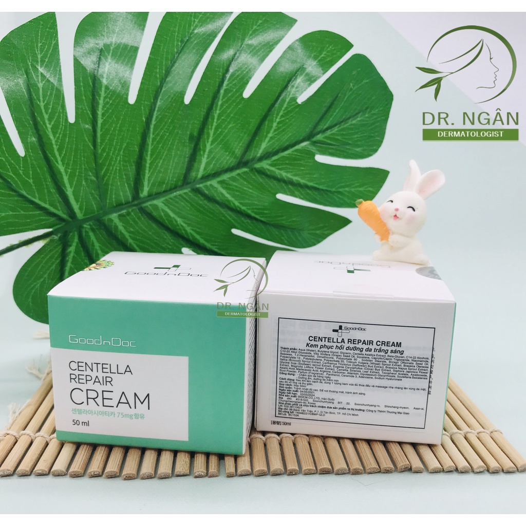 KEM RAU MÁ GOODNDOC CENTELLA REPAIR CREAM- Phục hồi da, giảm thâm nám, dưỡng trắng sáng, chống lão hóa | BigBuy360 - bigbuy360.vn