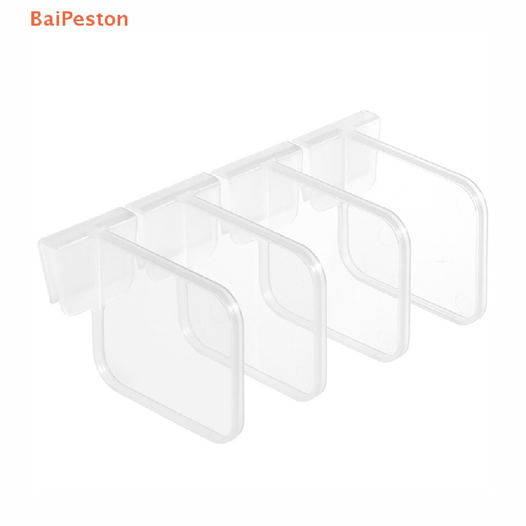 Set 4 Thanh Nhựa Chia Ngăn Tủ Lạnh Có Thể Thu Gọn Tiện Dụng