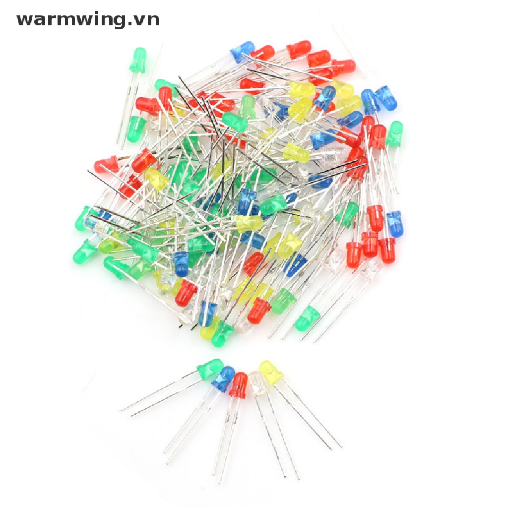 Set 100 Điốt Đèn LED 3mm 20mA 2Pin Chuyên Dụng