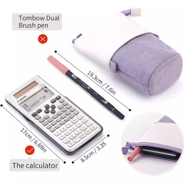 Túi bút vải đựng bút pop-up case nhiều ngăn, dễ thương cho học sinh - CrabThing