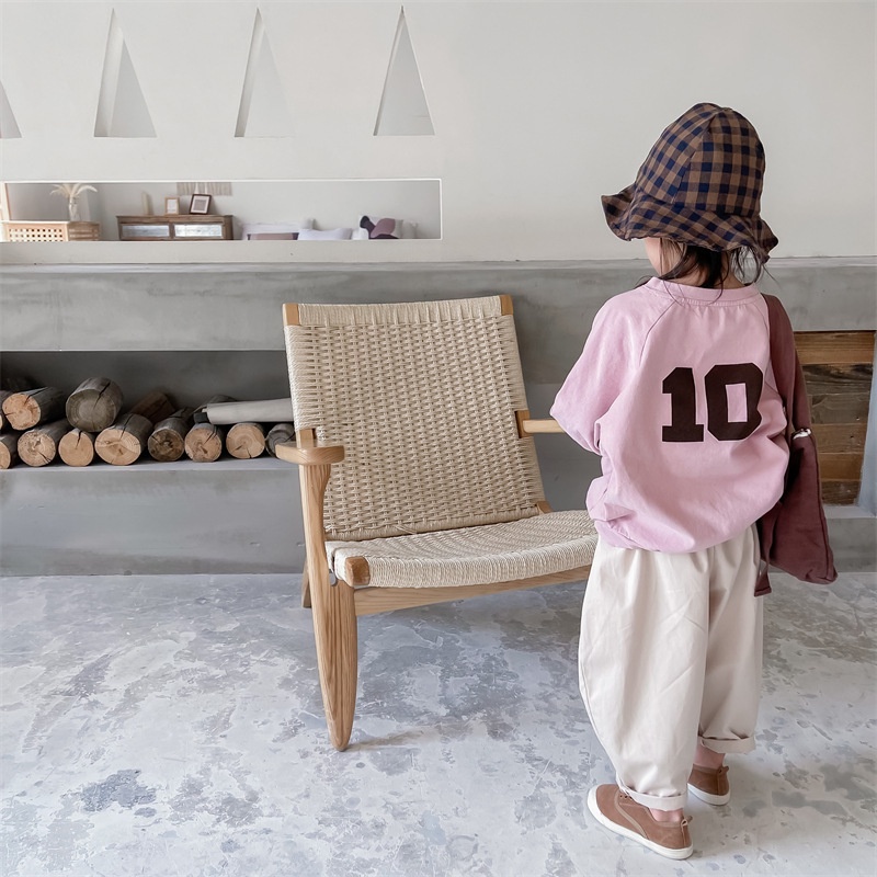 Quần Dài Vải Cotton In Hình Mặt Cười Kiểu Hàn Quốc Thời Trang Mùa Thu Cho Bé Trai