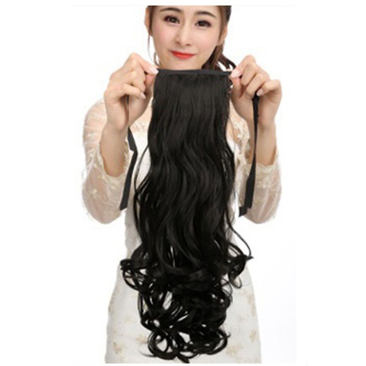Tóc giả nữ cột xoăn 50cm 💖FREESHIP💖 Tóc cột xoăn 50cm C136