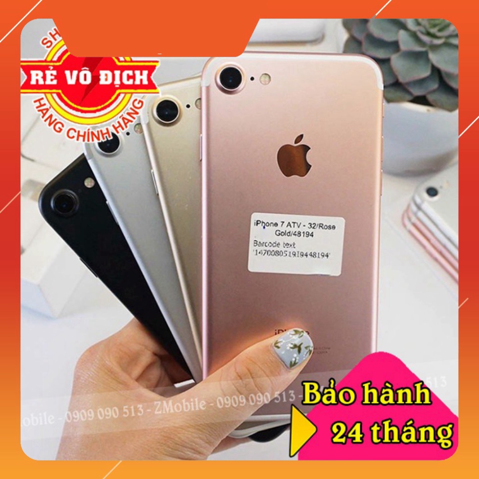 Săn Sale Điện thoại iphone 7 quốc tế ⚡FreeShip⚡ Hàng chính hãng, máy nguyên zin, iphone7 bộ nhớ 32GB/128GB [BH 12 tháng]