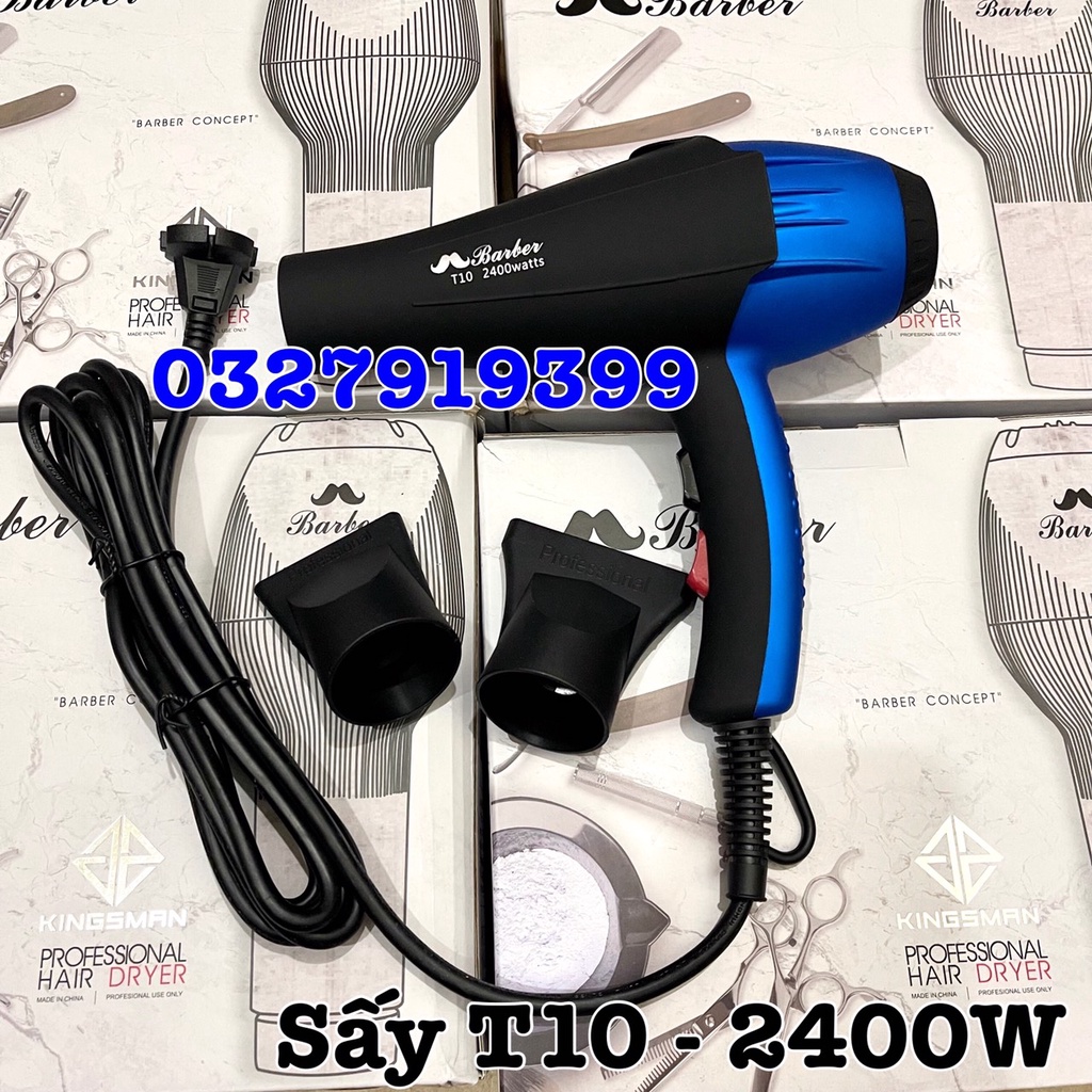 ✅freeship✅ Máy sấy tóc chuyên salon T10 công suất lớn 2400W