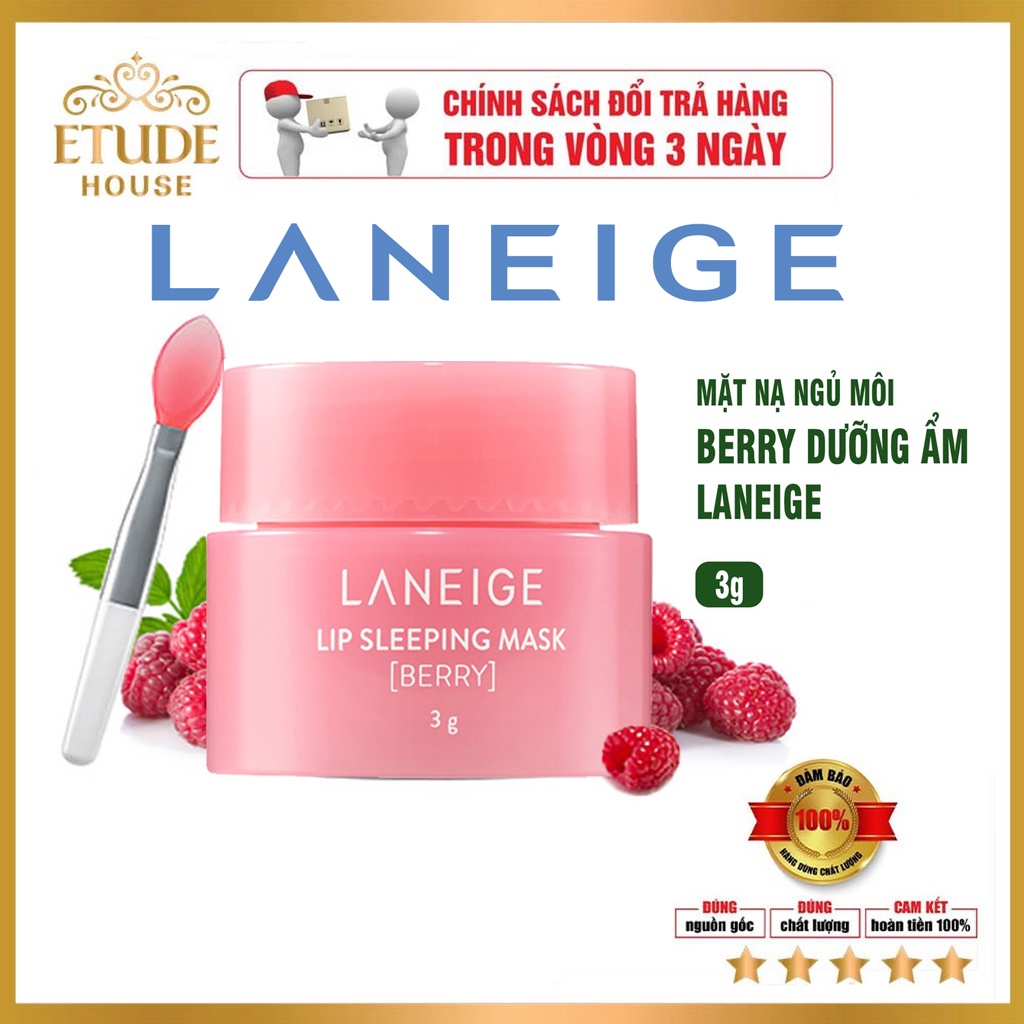 Mặt nạ ngủ cho môi LANEIGE Lip Sleeping Mask Berry 3G - Minisize