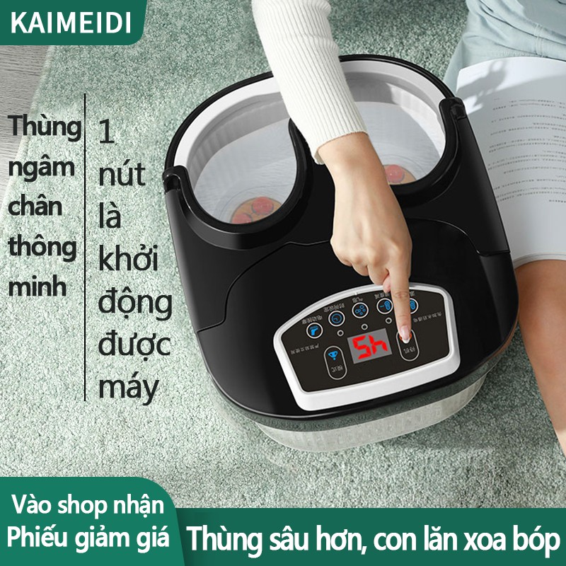 Máy ngâm chân massage chân KAIMEIDI toàn tự động cân bằng nhiệt con lăn ấn bóp máy xoa bóp vật lý trị liệu chân FU211