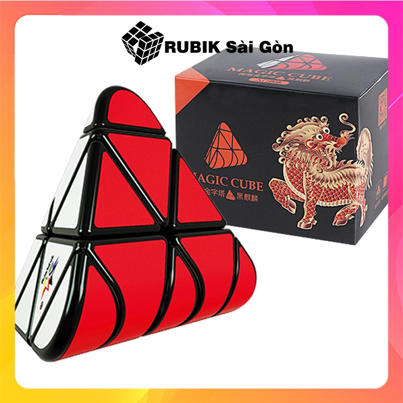 Rubik Biến Thể YuXin Black Kirin Rounded Pyraminx 3x3 Rubic Kim Tự Tháp Pha Lê Toy Đồ Chơi Tam Giác Đẹp Cho Bé