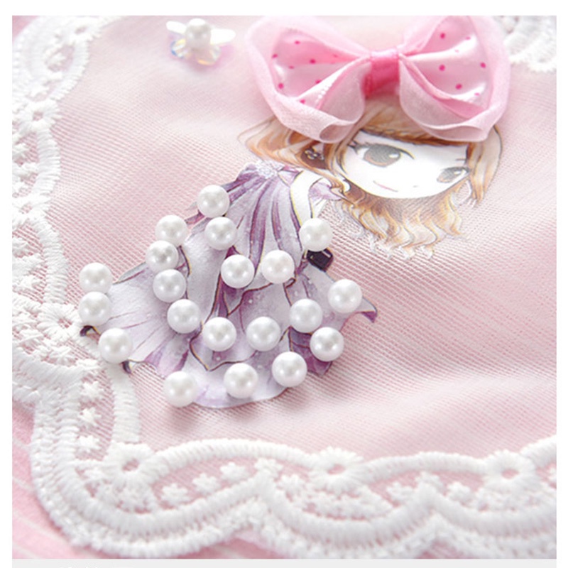 Áo Thun Tay Dài Sọc Ngang Đính Hạt Cho Bé Gái