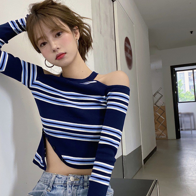 Áo Thun Tay Dài Trễ Vai