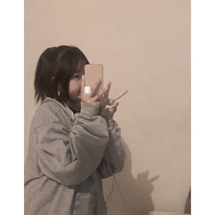 【Yuki】ÁO khoác nỉ nữ màu xám fom rộng đủ size | BigBuy360 - bigbuy360.vn