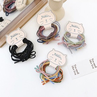Set dây cột tóc thắt nơ đơn giản - Dây buộc tóc nữ