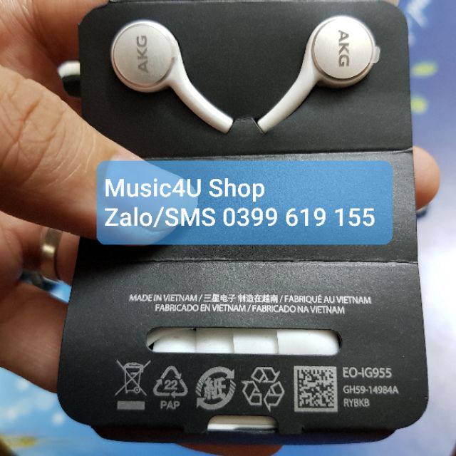 Tai nghe AKG Jack 3.5mm cho Samsung S8 Note 8 S9 Note 9 S10 âm chất bass tốt Tuấn Hà Store