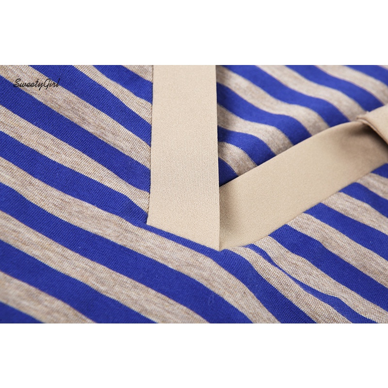 Áo Cổ Bẻ Tay Ngắn Dáng Ôm Họa Tiết Kẻ Sọc Màu Sắc Tương Phản Thời Trang Cho Nữ 2022