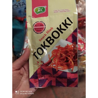 Combo 12 gói snack hình tokbokki dẻo cay ngon
