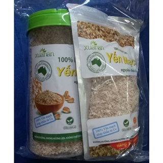 Yến mạch nguyên cám nguyên chất Xuân An hộp 800g ( tặng kèm túi 350g trị giá 60k- sỉ ib)
