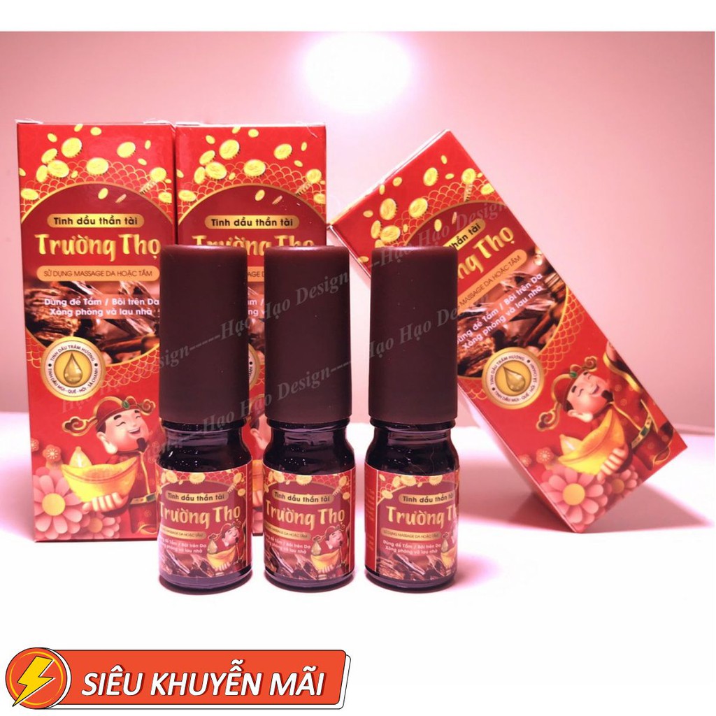 Lọ 5ml - Tinh dầu thần tài trường thọ lau ban thờ hút tài Lộc may mắn