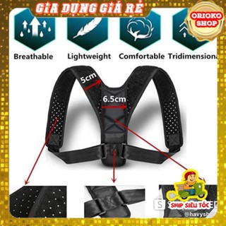 Đai chống gù lưng nam nữ Posture corrector [Tặng kèm 2 tấm trợ lực]